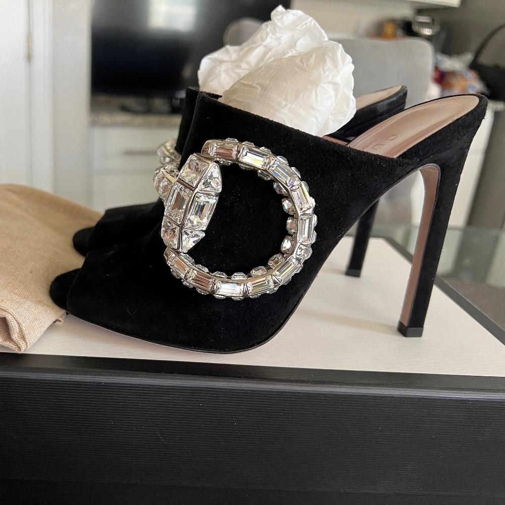 Gucci horsebit stiletto mules